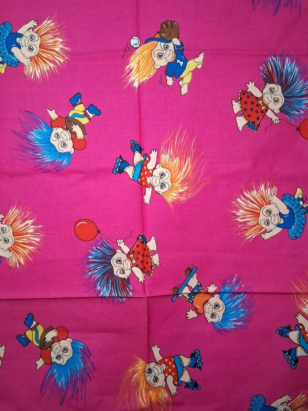 Troll Fabric Pink California Trolls Marcus Bros Sewing Material 1 Yard x 45.5"